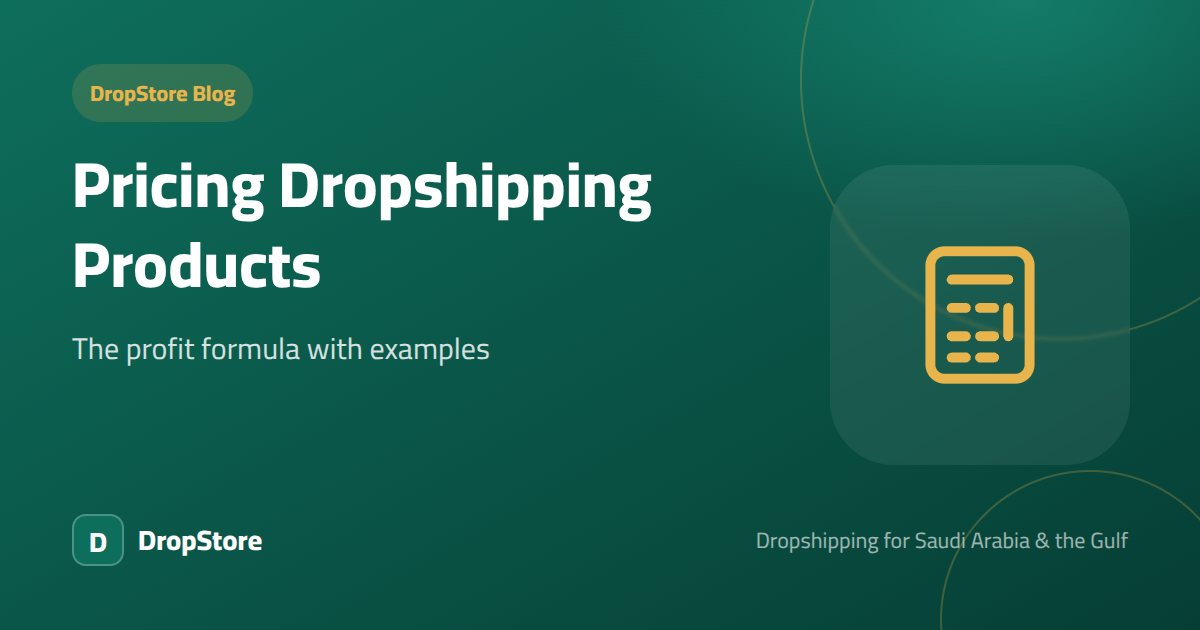Pricing Dropshipping Products: The Profit Formula With Examples